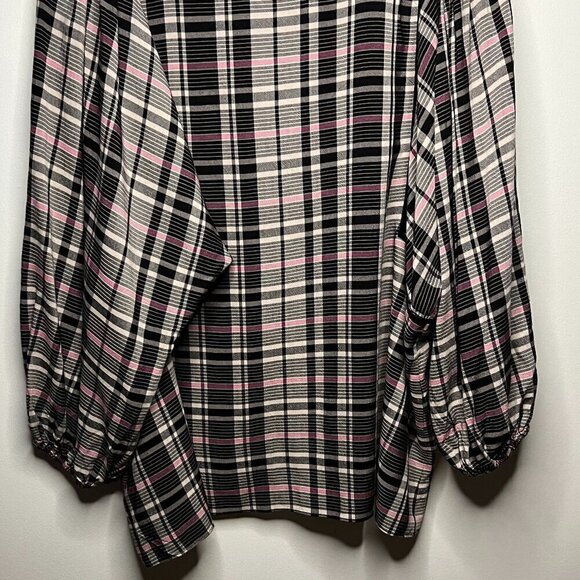 Hatch Maternity The Rose Plaid Flowy Blouse Size 3 - Picture 11 of 12